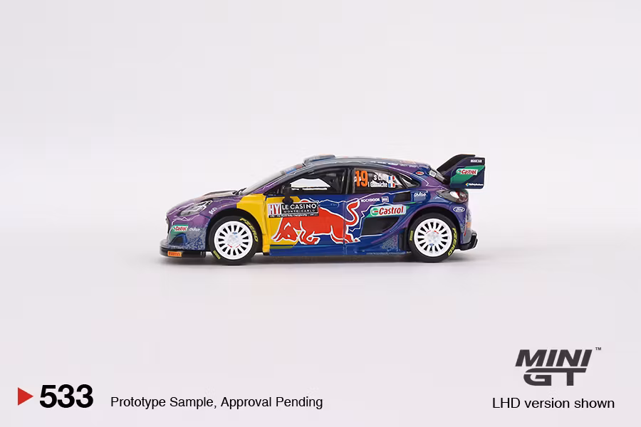 Skala 1/64 Ford Puma Rally1 #19 M-Sport Ford WRT 2022 fr MINI GT