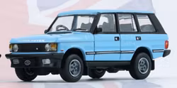 Skala 1/64 1992 Range Rover Classic, Light blue fr BM Creations