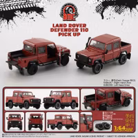Skala 1/64 Land Rover Defender 110 Pick up, dark orange fr BM Creations