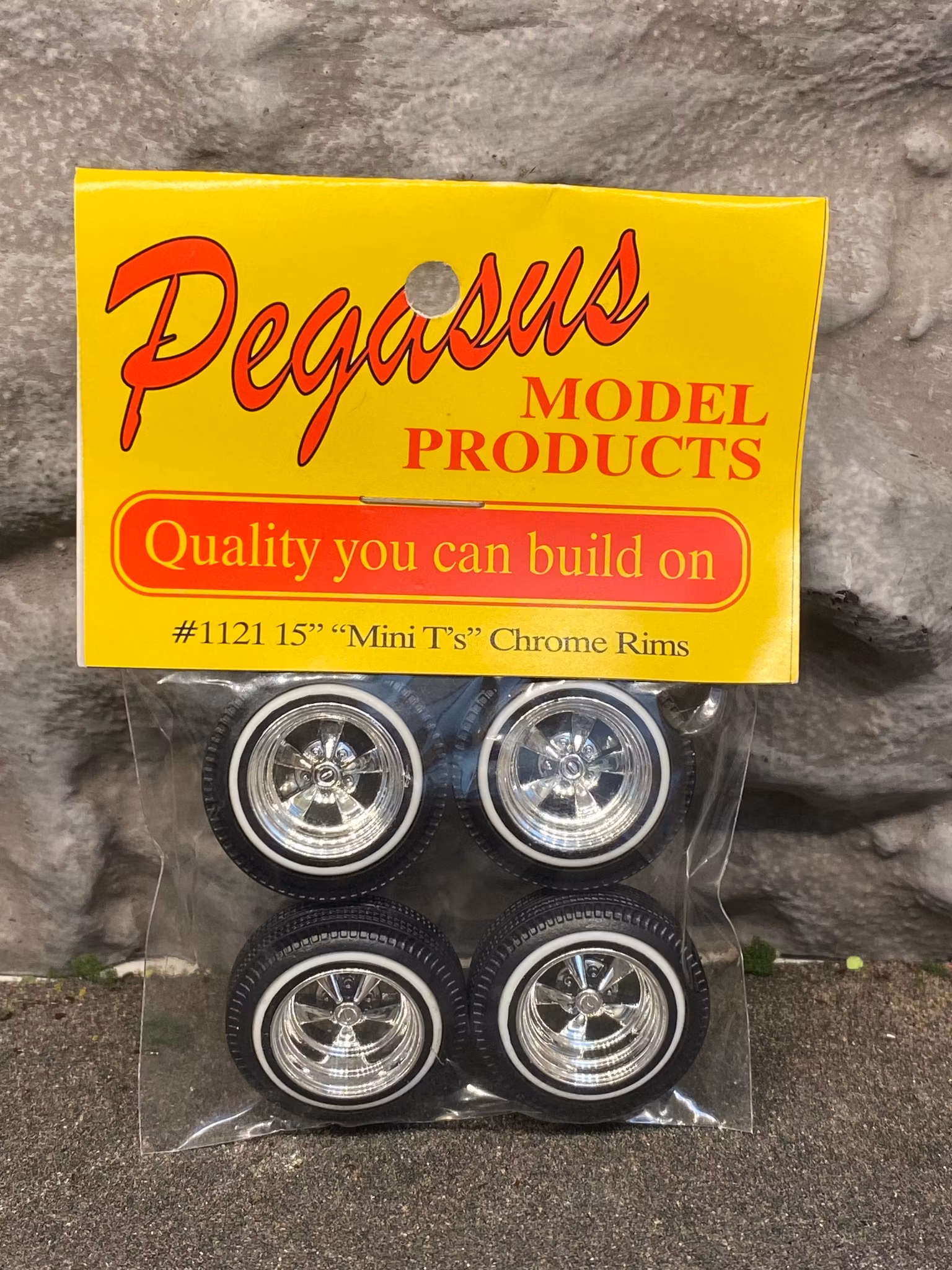 Skala 1/24 Hjul t Byggmodell: 1121 Mini T's Chrome, ca 24 mm fr Pegasus