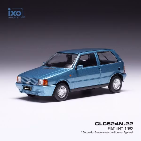 Skala 1/43 FIAT UNO, blå/blue 83' metalic, fr IXO models
