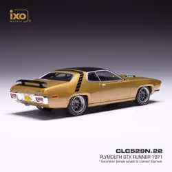 Skala 1/43 Plymouth GTX Runner 71', gold metalic, fr IXO models