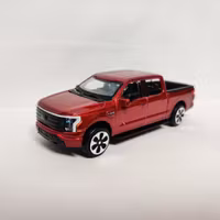 Skala 1/43 Ford F-150 Lightning Vit/orange fr Bburago