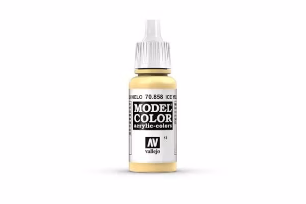 Vallejo Model Color, akrylfärg flaska 17ml: Is Gul/Ice Yellow 70858