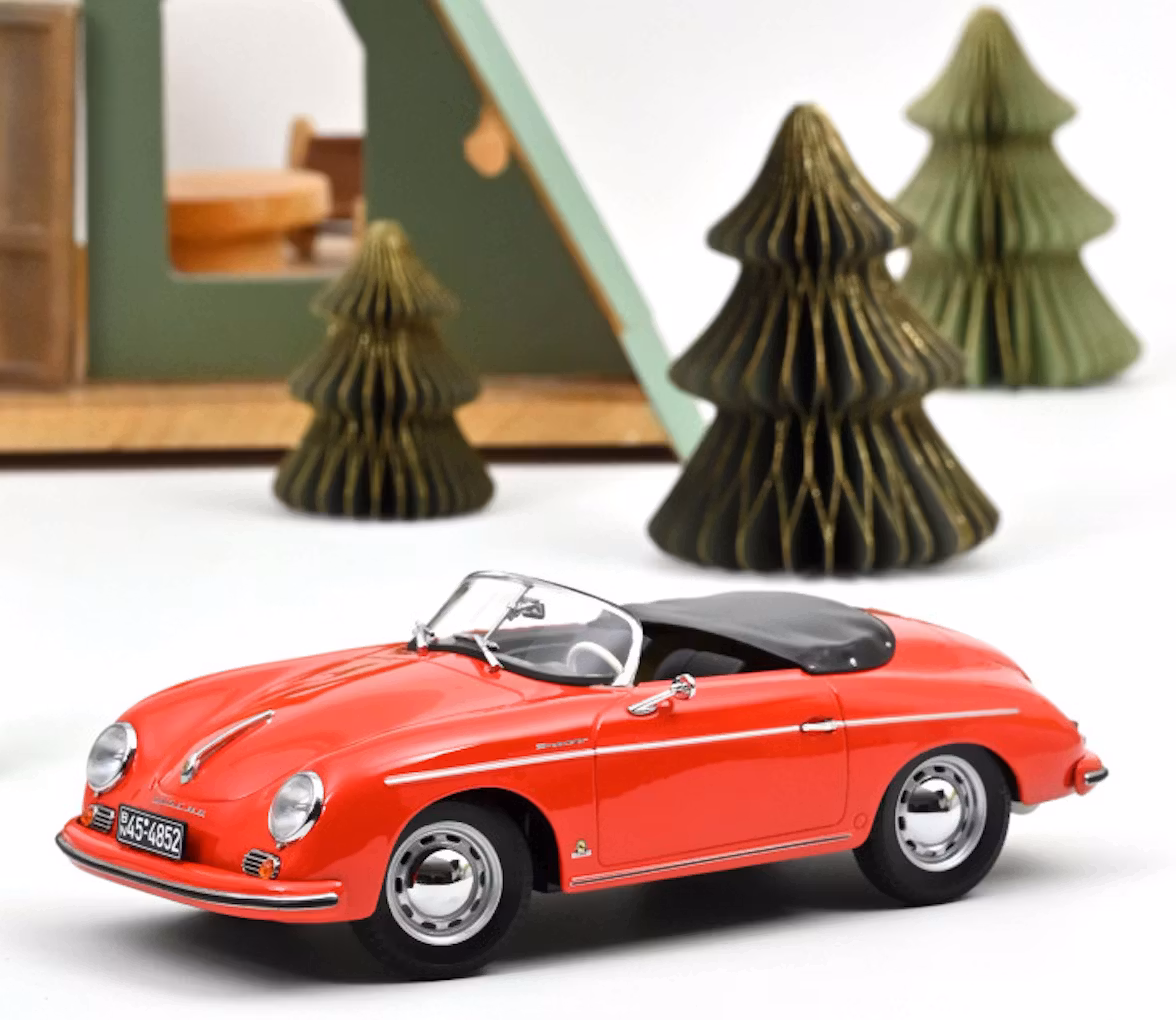 Skala 1/18 Porsche 356 Speedster 1954, Red fr Norev