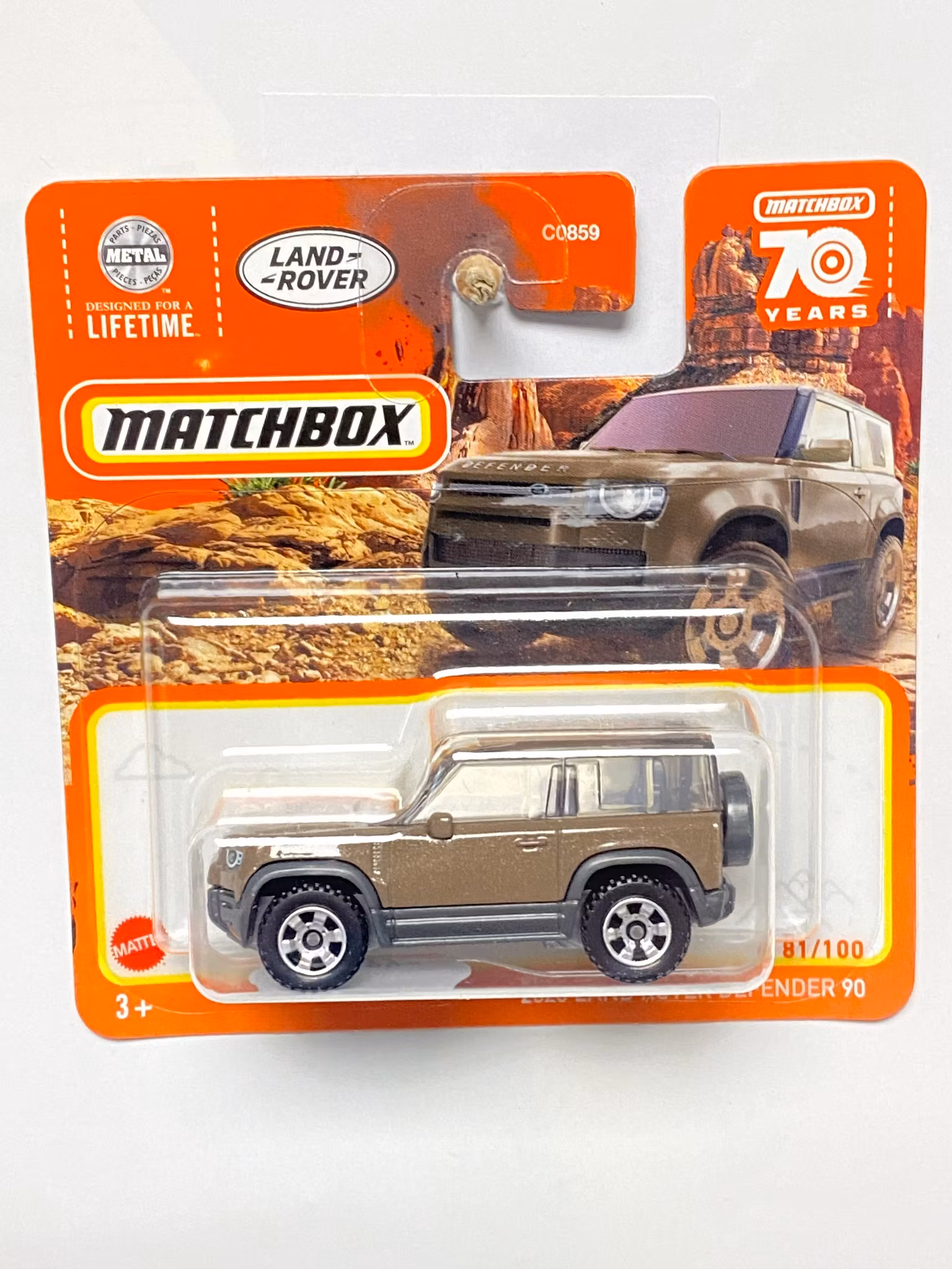 Skala 1/64 Matchbox "70-years" Land Rover Defender 90, 2020
