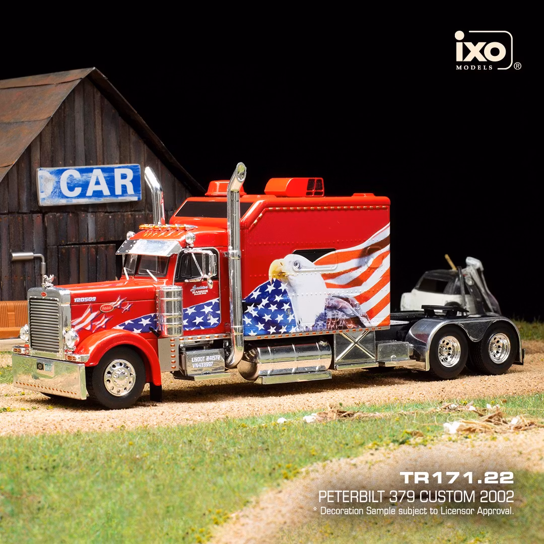 Skala 1/43 Peterbilt 379 Custom 2002, fr IXO Models