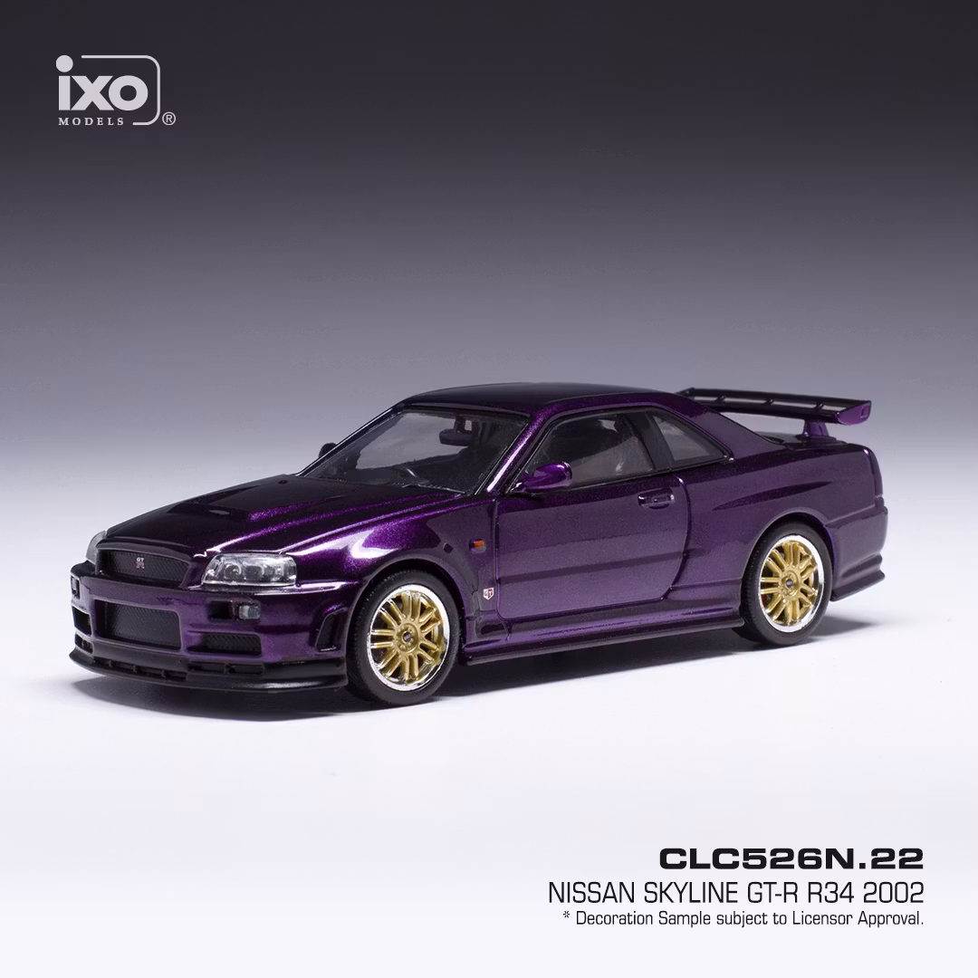 Skala 1/43 Nissan Skyline GT-R (R34) Customized 2002, fr IXO models