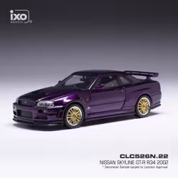 Skala 1/43 Nissan Skyline GT-R (R34) Customized 2002, fr IXO models