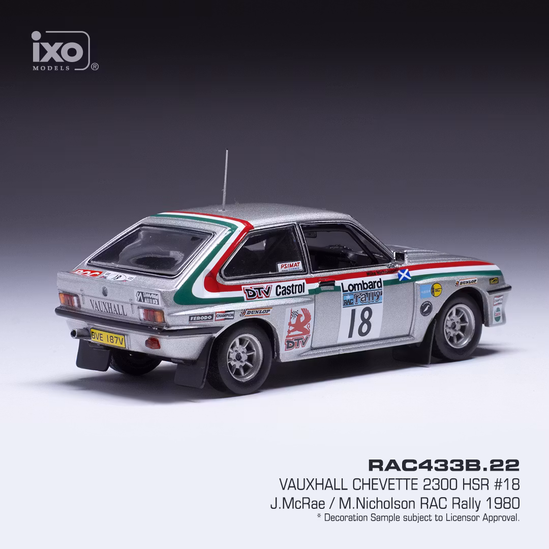 Skala 1/43 Vauxhall Chevette 2300 HSR #18 Rally 80' McRae, fr IXO models