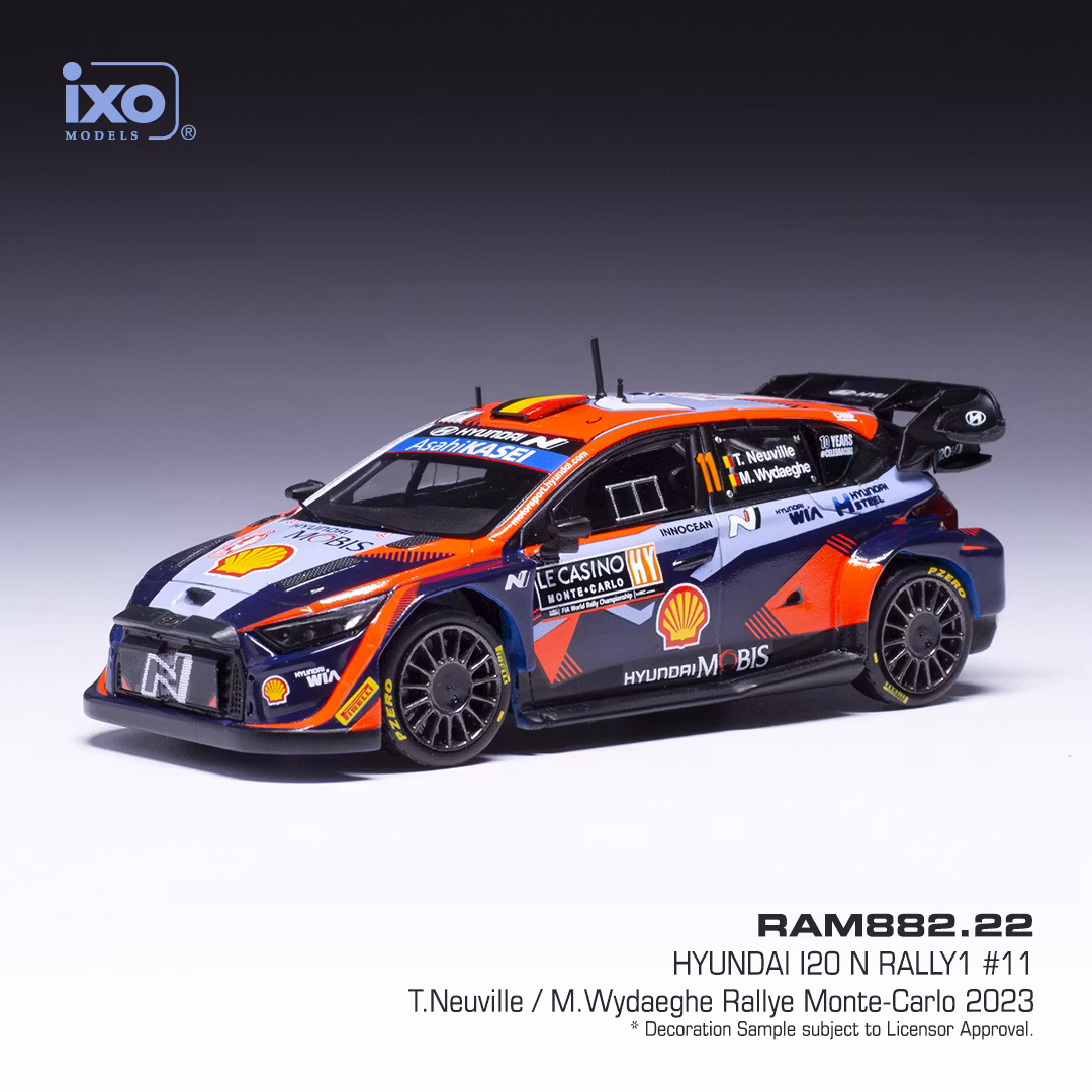 Skala 1/43 Hyundai i20 N Rally1 #11 Monte Carlo, Neuville fr IXO Models