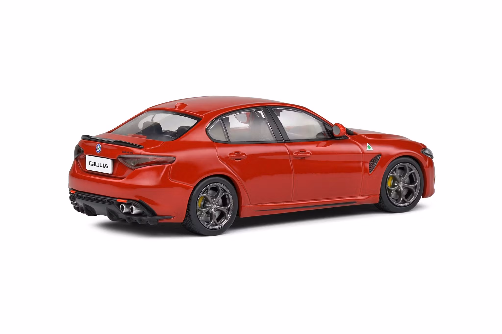 Skala 1/43 Alfa Romeo Giulia Quadrifoglio - 2.9L Bi-Turbo, Red fr Solido