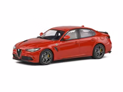 Skala 1/43 Alfa Romeo Giulia Quadrifoglio - 2.9L Bi-Turbo, Red fr Solido