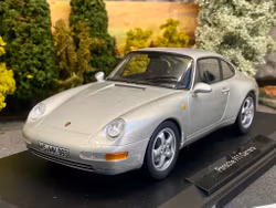 Skala 1/18 Porsche 911 Carrera 93', Silver Limited Edition 1500 ex fr Norev
