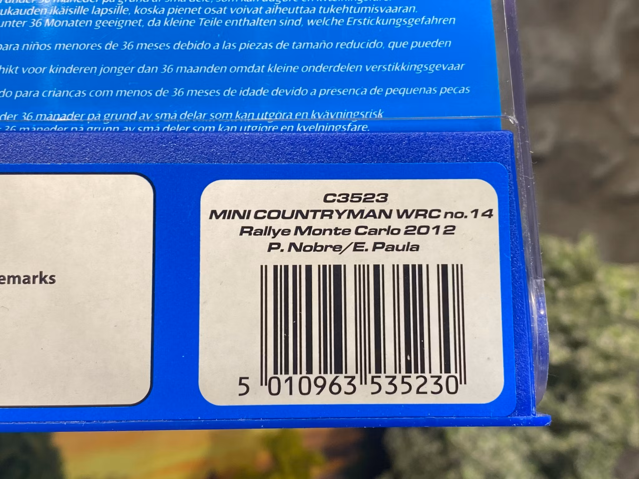 Skala 1/32 An. Slotcar Mini Countryman WRC #14 Monte Carlo f Scalextric