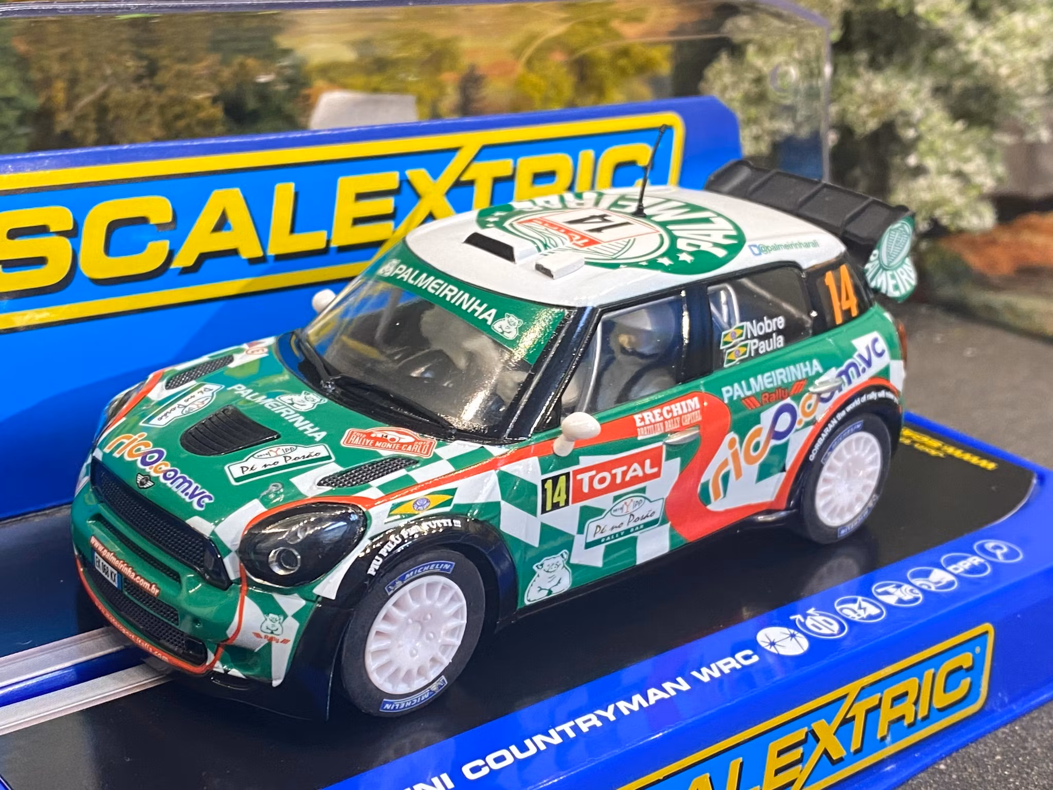 Skala 1/32 An. Slotcar Mini Countryman WRC #14 Monte Carlo f Scalextric