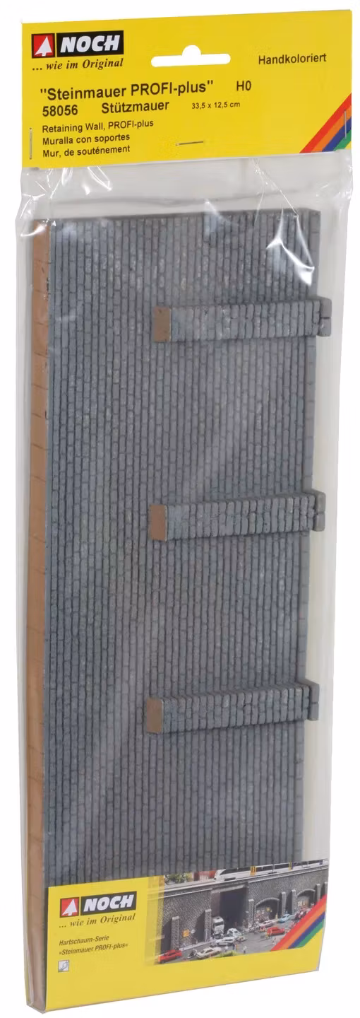 Skala 1/87 H0 NOCH 58056 Retaining Wall PROFI-Plus