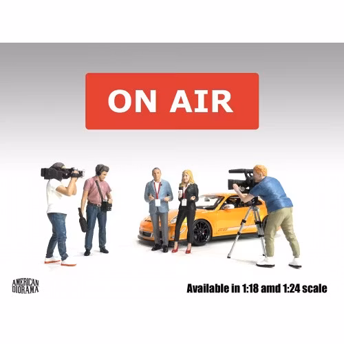 Skala 1/18 AD-18405 "On air" Figure 3 w Camera - American Diorama