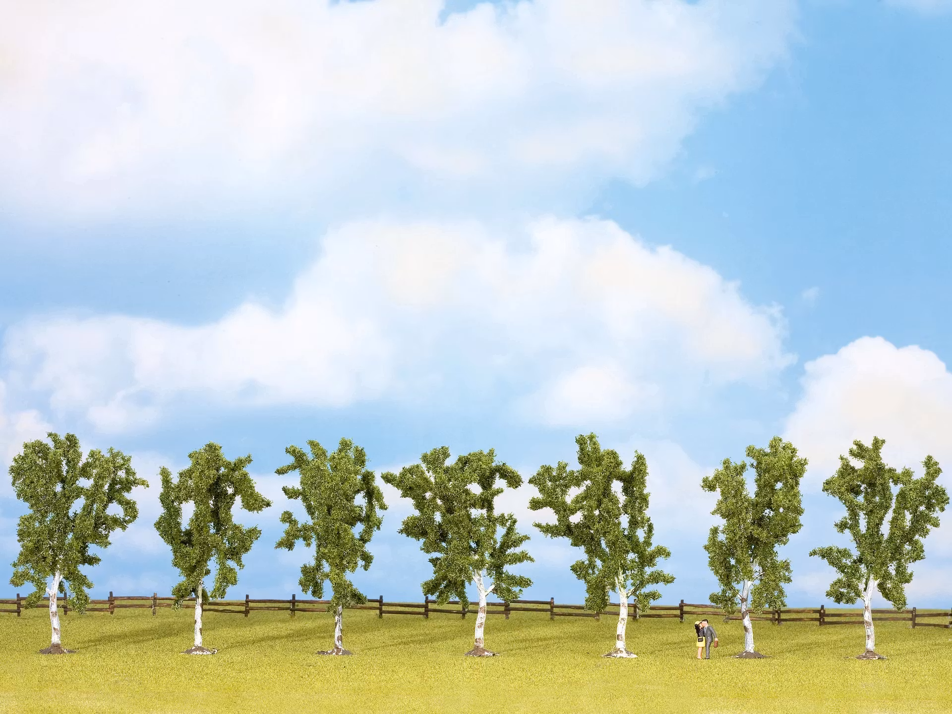 NOCH 25096 Björkar/Birches 7 stycken/pcs