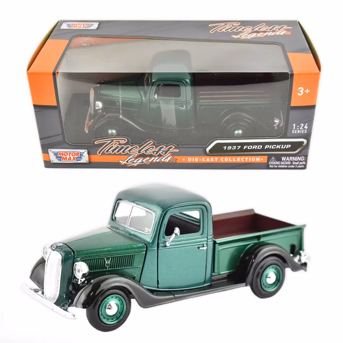 Skala 1/24: FORD PICKUP (1937), Green fr MotorMax