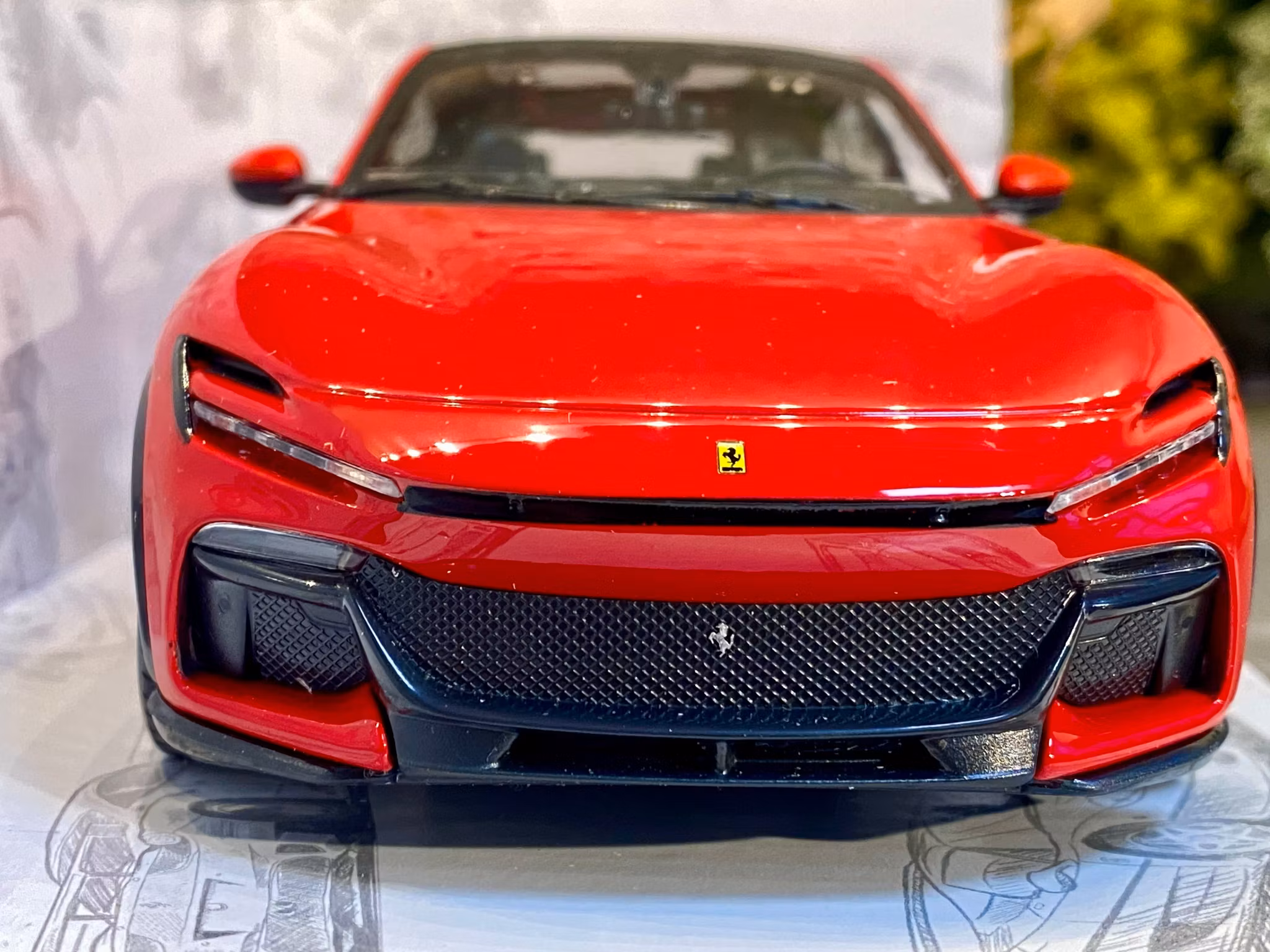 Skala 1/24 Ferrari Purosangue Red från Bburago