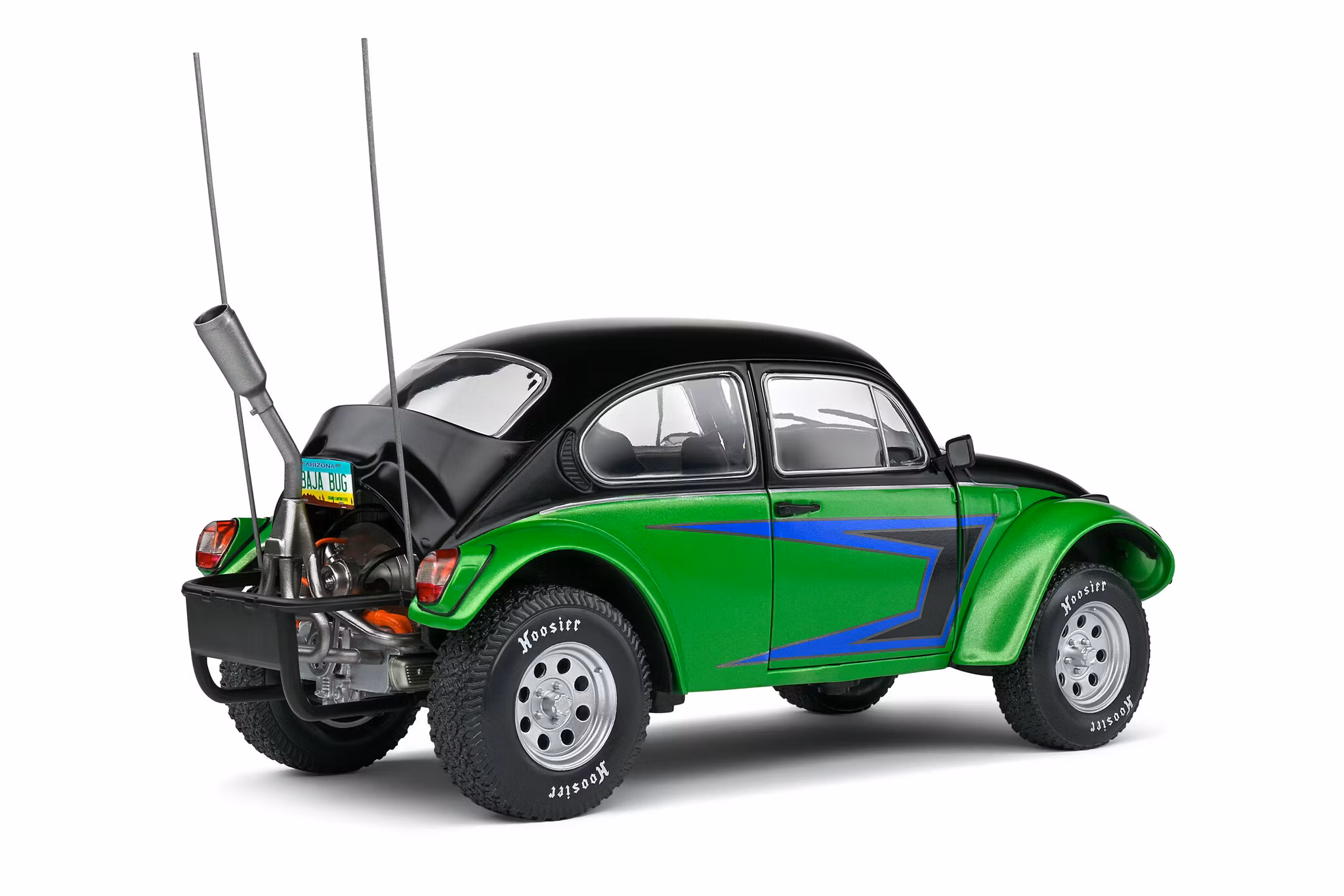 Skala 1/18 Volkswagen Baja Beetle, Black/Blue/green fr SOLIDO