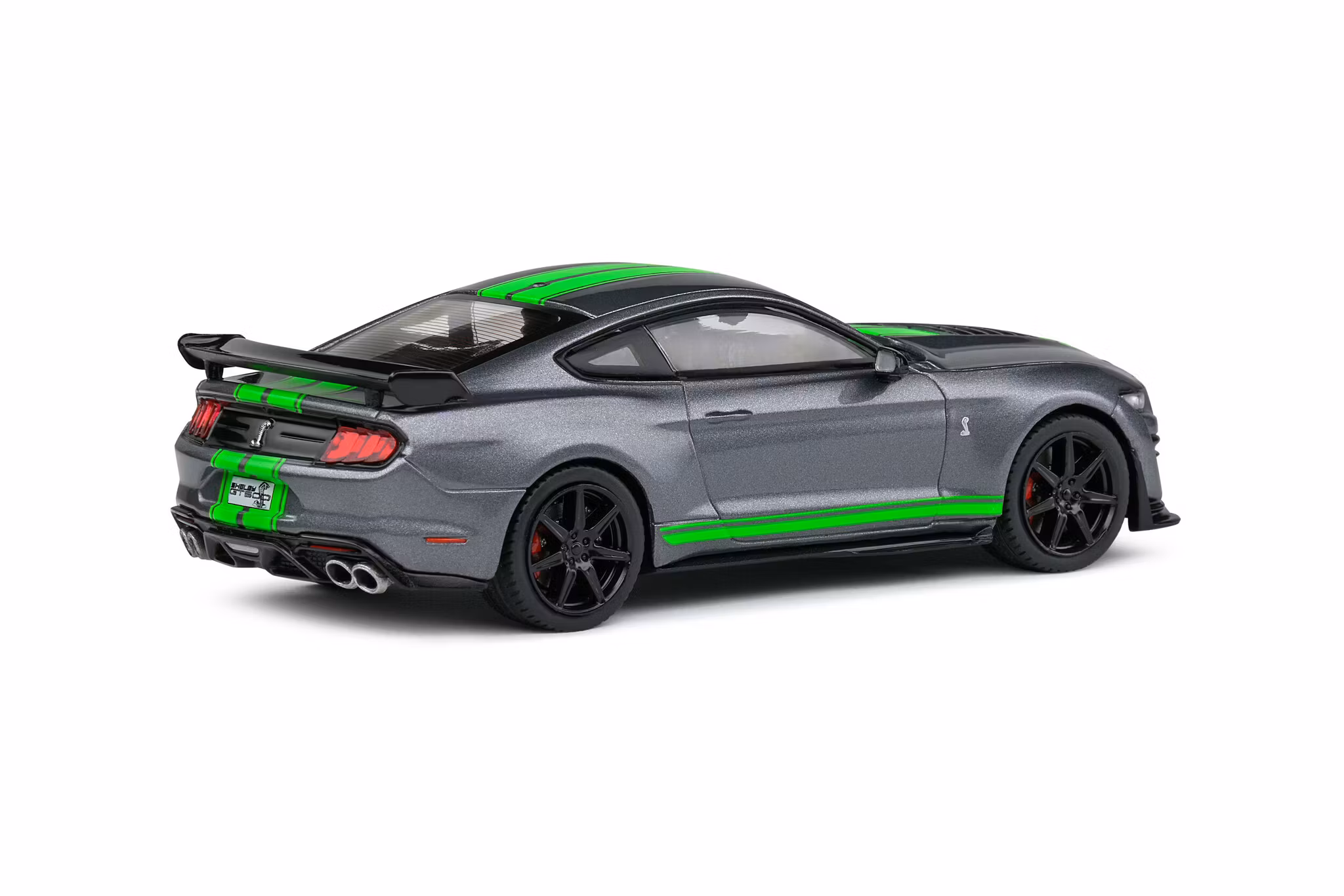 Skala 1/43 SHELBY MUSTANG GT500 – GREY W/NEON GREEN fr Solido