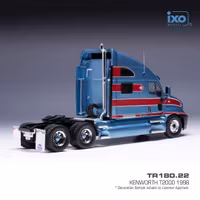 Skala 1/43 Kenworth T2000 1998' Bkue w red stripes fr IXO Models