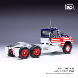 Skala 1/43 Mack R-series' Red/Blue/White "Stars & Stripes" fr IXO Models