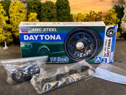 Skala 1/24 Tyres & Rims f plastic models: AWC Stell DAYTONA fr AOSHIMA