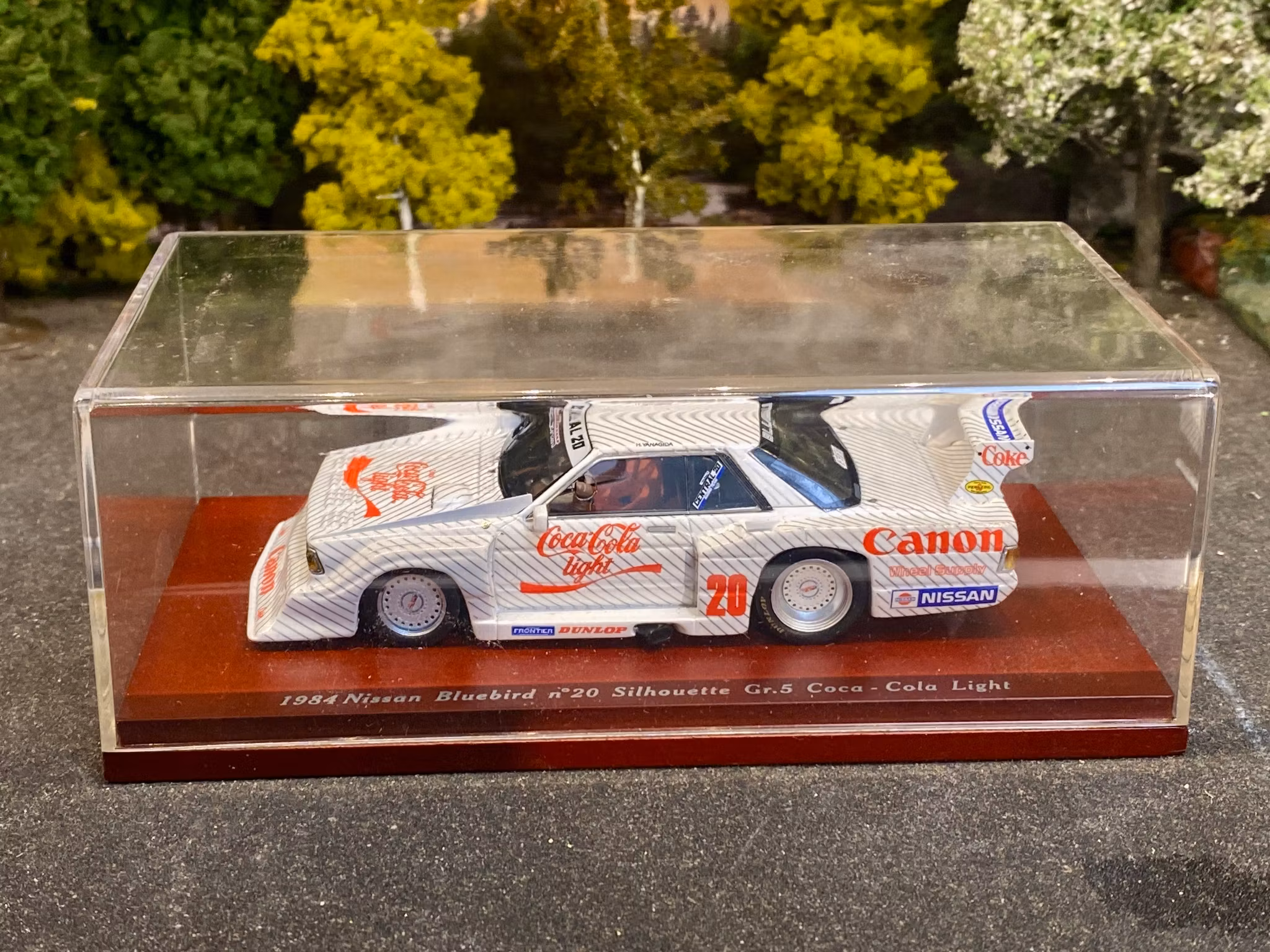 Skala 1/43 84' Nissan Bluebird #20 Silhouette Gr 5 Coca-Cola Light f TSM