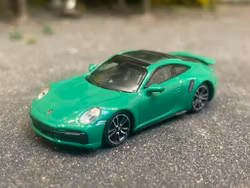 Skala 1/87 - 2020 Porsche 911 (992) Turbo S, green fr Minichamps