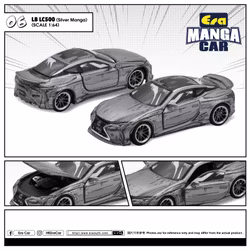Skala 1/64 Lexus LC500 (Silver Manga) 06 fr ERA CAR