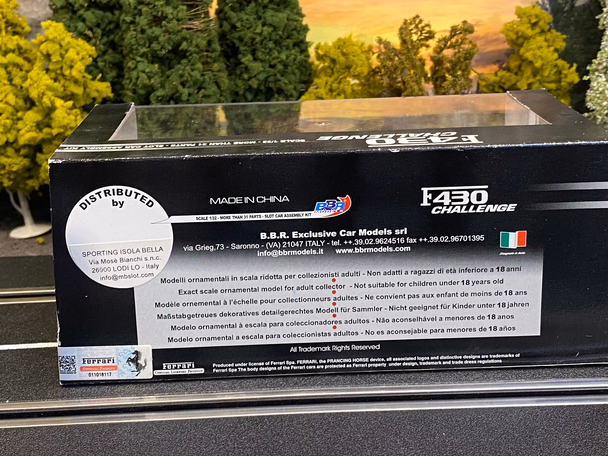 Skala 1/32 Advanced An. Slotcar-kit fr BBR Models: Ferrari F430 Challenge #14