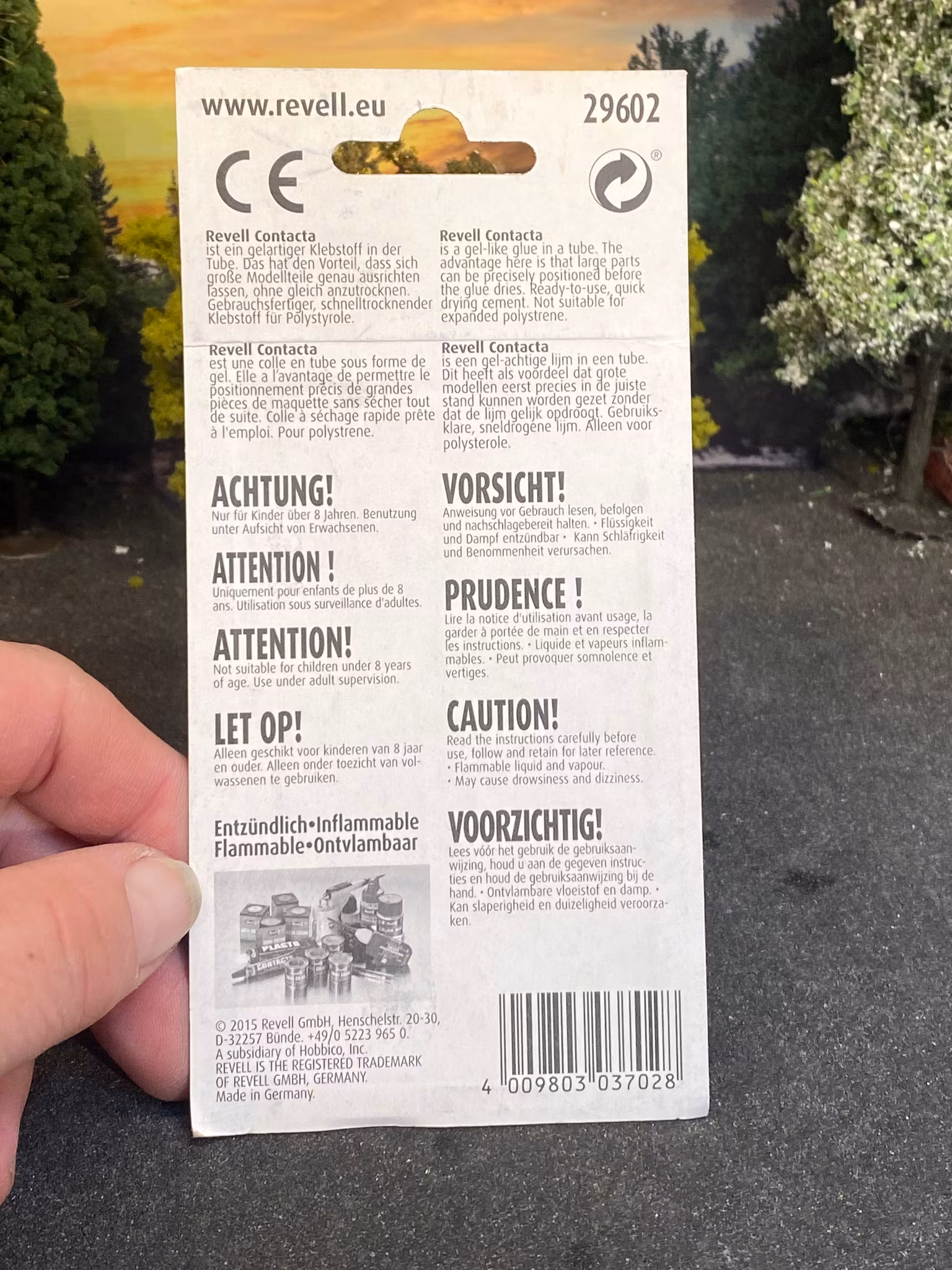 Glue / Lim - Contacta Professional Polystrene cement 13g fr Revell