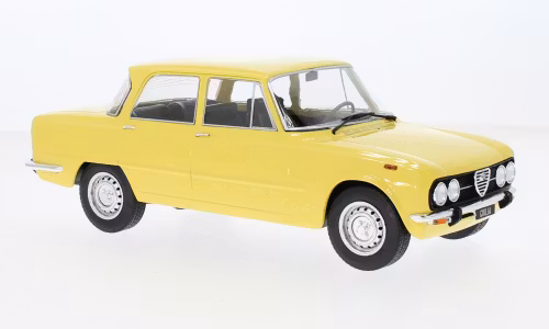 Skala 1/18 Alfa Romeo Giulia Nuova super, light yellow, 1974 fr MCG/Model Car Group