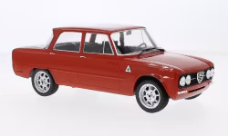 Skala 1/18 Alfa Romeo Giulia Nuova super 74' red fr MCG/Model Car Group