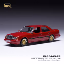 Skala 1/43 Mercedes 300E (W124), dark red, 1984 fr IXO Models
