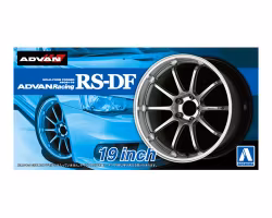 Skala 1/24 Tyres & Rims f models: Advan Racing RS-DF 19" fr AOSHIMA