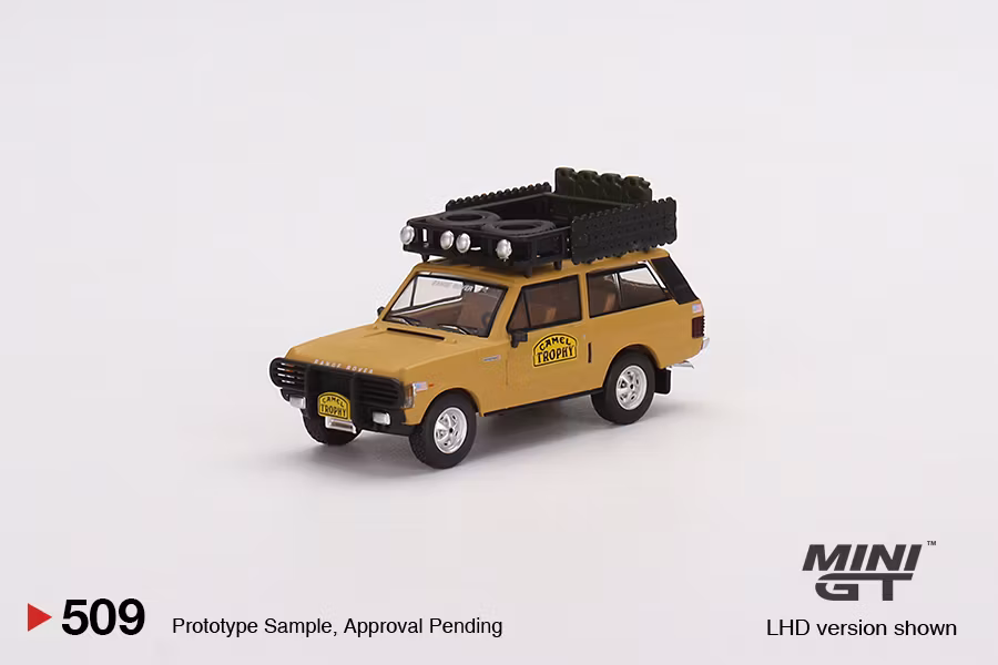 Skala 1/64 Range Rover 1982 Camel Trophy fr MINI GT (509)