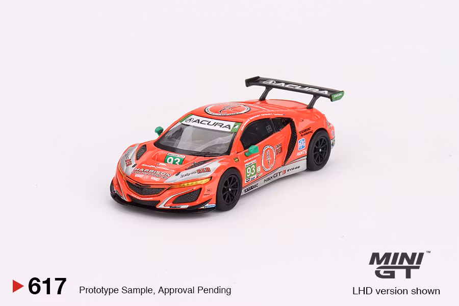 Skala 1/64 Acura NSX GT3 EVO22 #93 23' IMSA Daytona 24H fr MINI GT (617)