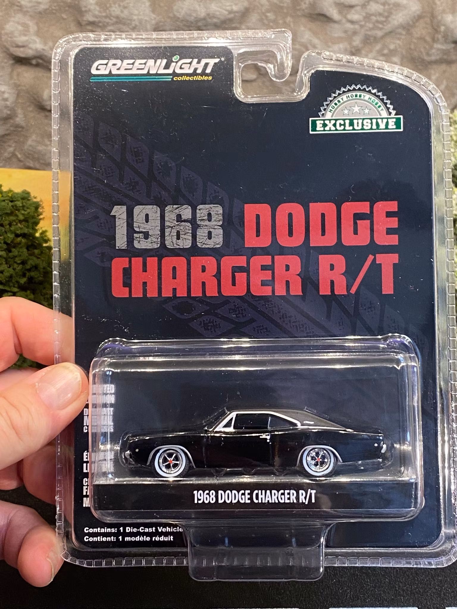 Skala 1/64 1968 Dodge Charger R/T, black fr Greenlight Exclusive