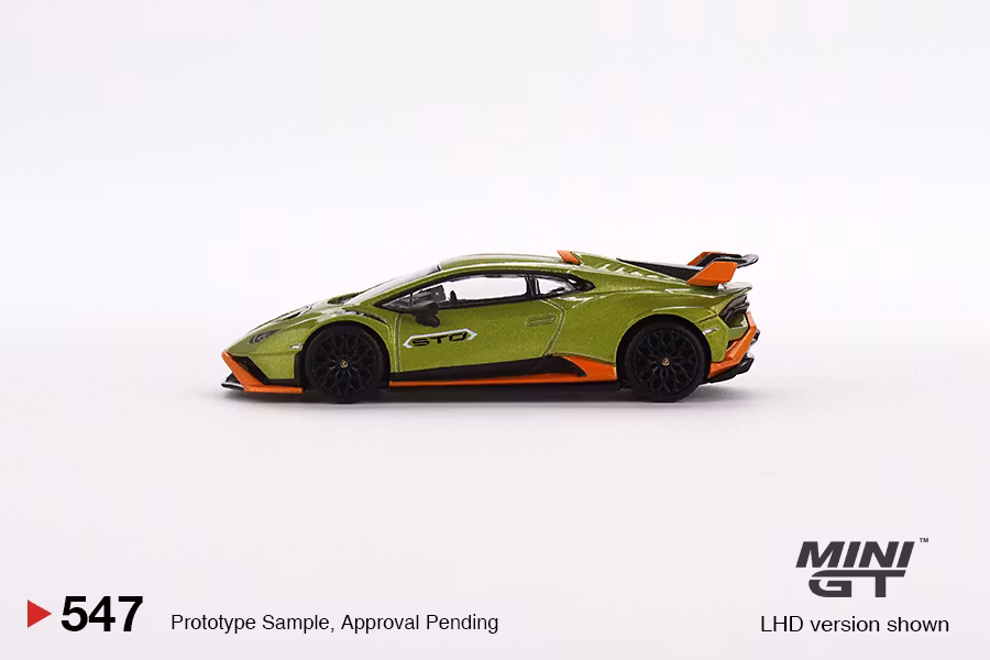Skala 1/64 Lamborghini Huracán STO, Verde citrea fr MINI GT (547)