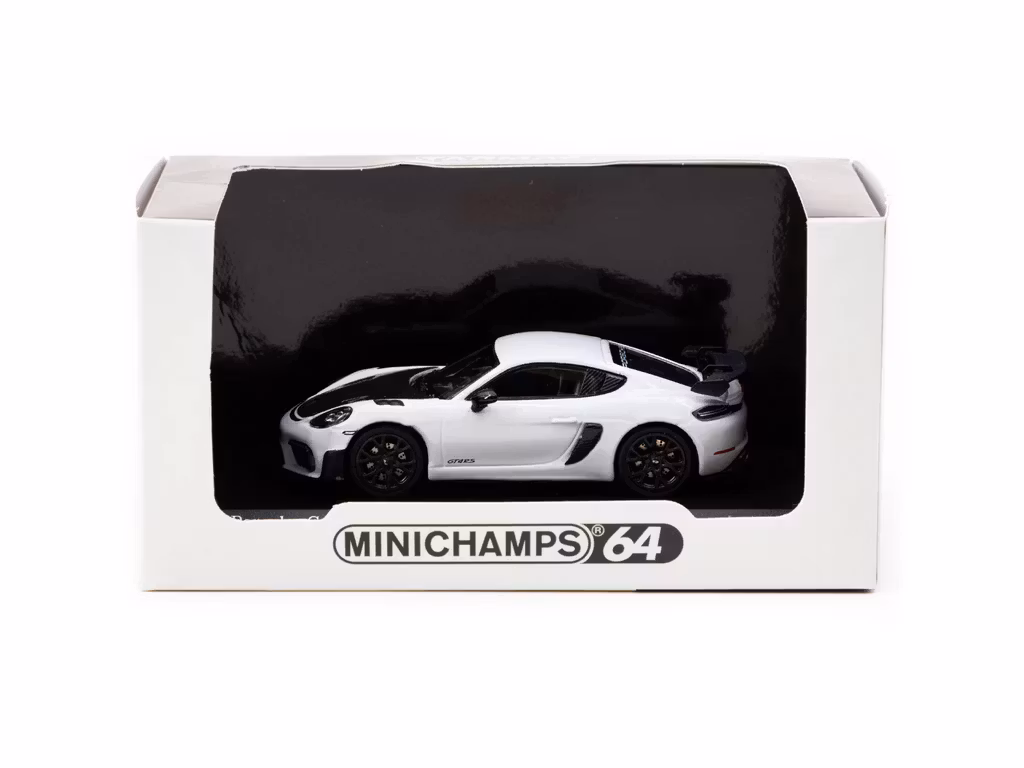 Skala 1/64 Porsche Cayman GT4 RS Grigiocam Povolo fr TARMAC & Minichamps