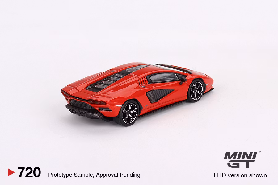 NEW! Skala 1/64 - Lamborghini Countach LPI 800-4 Rosso Mars fr MINI GT (720)
