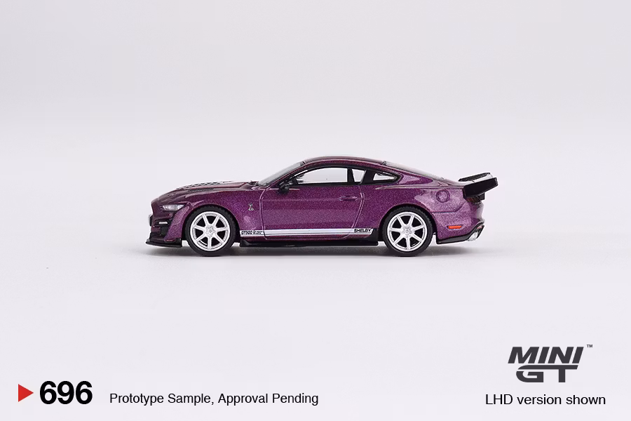 Skala 1/64 Shelby GT500 Dragon Snake Concept Fuchsia Metallic fr MINI GT (696)