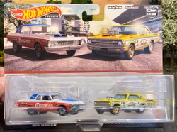 Skala 1/64 Hot Wheels PREMIUM 2-pack: 63 Plymouth Belvedere 426 Wedge & 65 Dodge Coronet