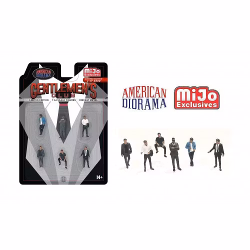 Skala 1/64 - 6 Figures "Gentlemen's club" - American Diorama MiJo