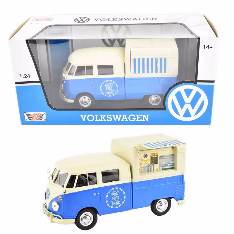 Skala 1/24 Volksvagen Typ 2 T1 "Food & Drink" Food truck fr  MotorMax