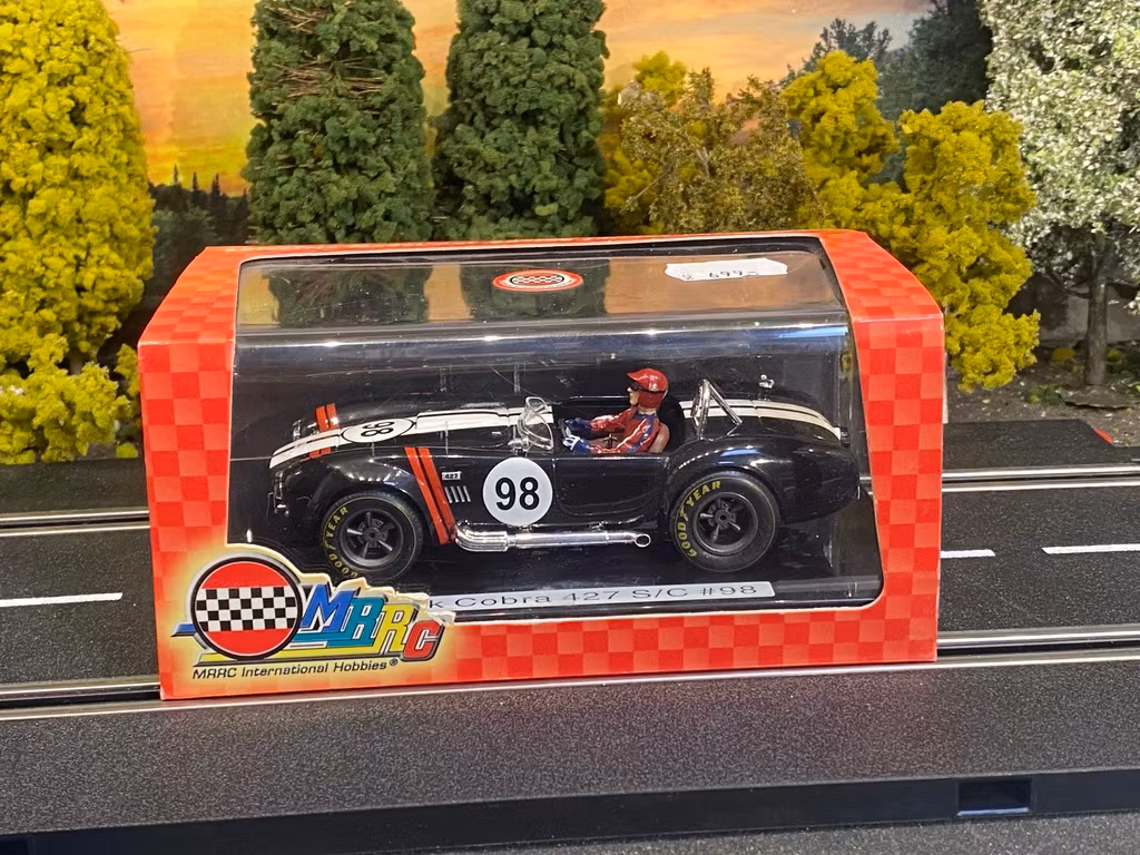 Skala 1/32 Analogue Slotcar - Black Cobra 427 S/C # 98 MC 0022 fr MRRC